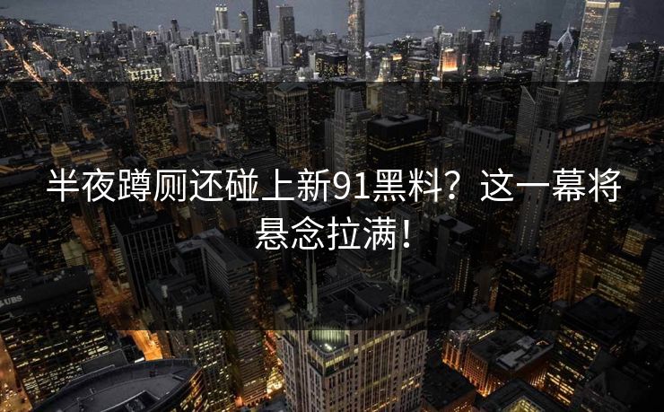 半夜蹲厕还碰上新91黑料？这一幕将悬念拉满！